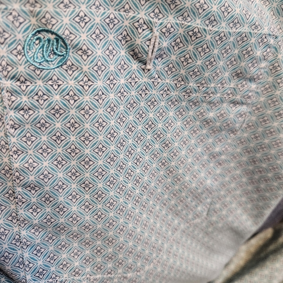 Men's Wrangler Western Button Down Long Sleeve Shirt - Picture 2 of 6